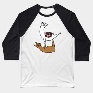 Acroyoga Llama Baseball T-Shirt